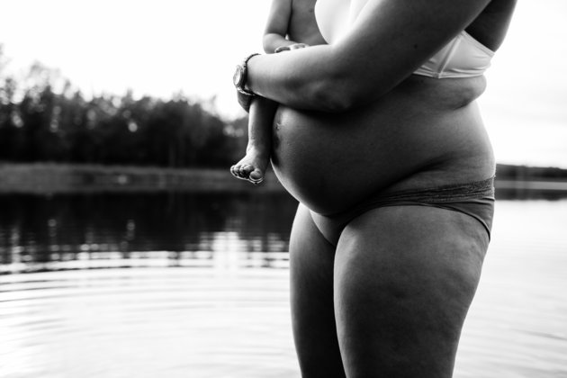 A beleza do corpo feminino no pós-parto