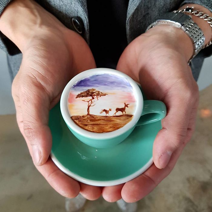 Café com arte: conheça trabalho fantástico de coreano 