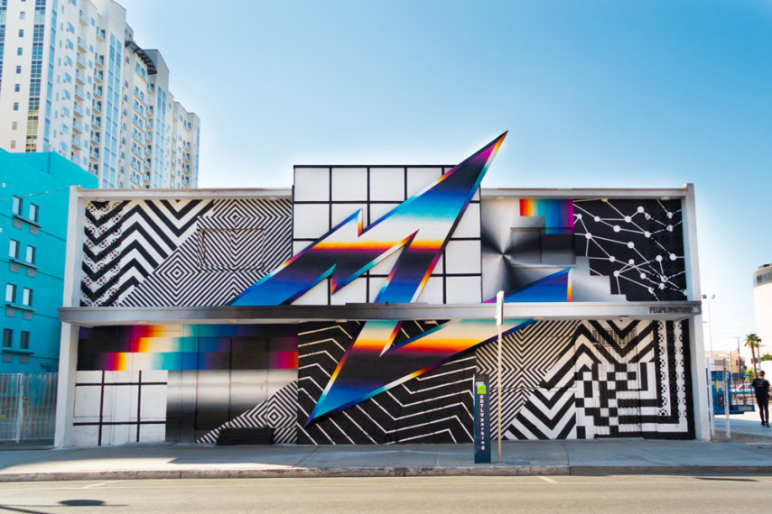 Grafiteiro cria murais coloridos que parecem ter saído dos anos 1980