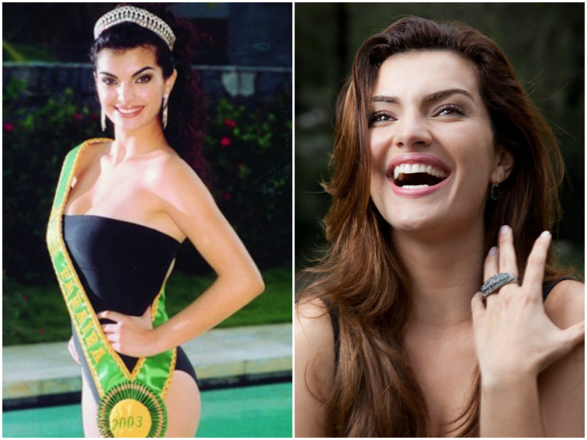 A atriz Mayana Neiva venceu o Miss Paraíba e participou do concurso Miss Brasil, em 2003