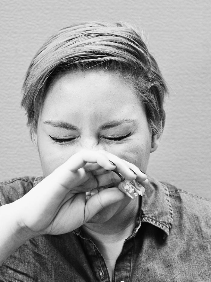 O fotógrafo mexicano Jozef Ibarr resolver fotografar pessoas experimentado pimenta Habanero, uma das mais fortes do mundo