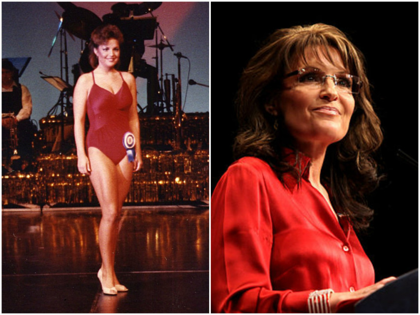 A política norte-americana Sarah Palin competiu no Miss Alaska em 1984, mas não levou a coroa