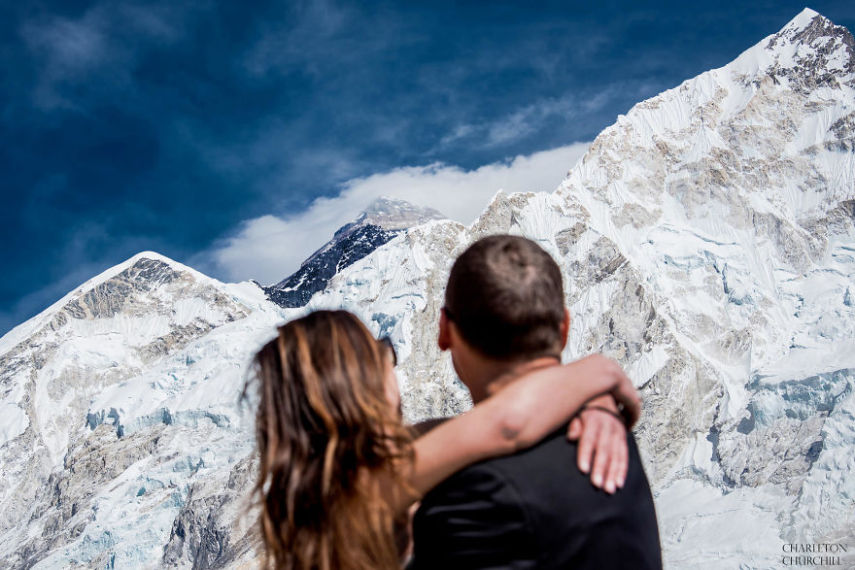 Eles se preparam e treinaram por quase um ano antes de escalar até o acampamento base do Everest