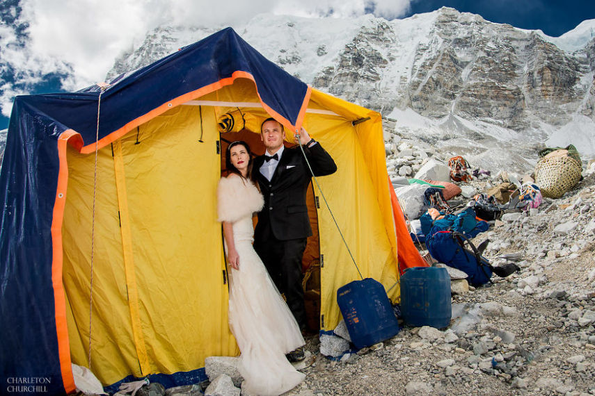 Eles se preparam e treinaram por quase um ano antes de escalar até o acampamento base do Everest