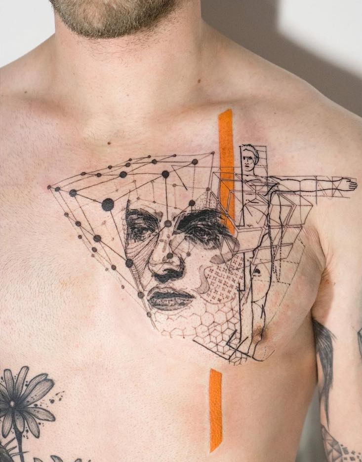 Tatuador londrino Mowgli cria desenhos abstratos e incríveis que mais parecem rascunhos. Curtiu?