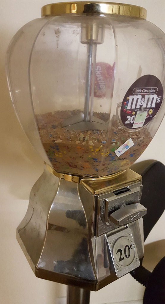 Esses M&Ms que ficaram aí por 10 anos