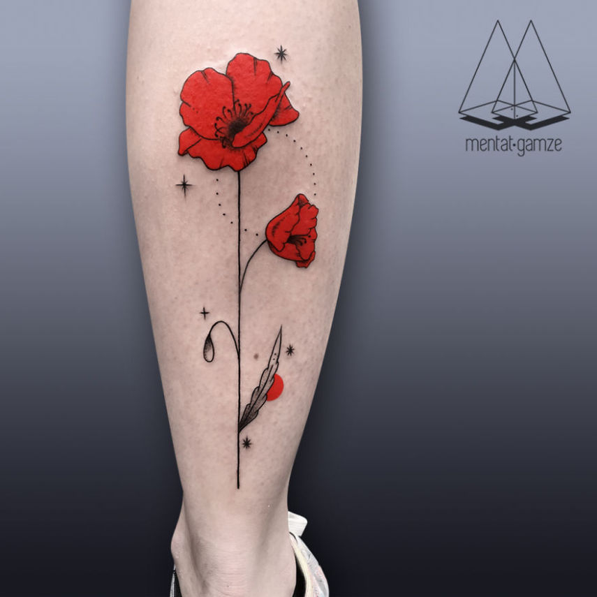 Artista cria tattoos incríveis com marca registrada: o círculo vermelho