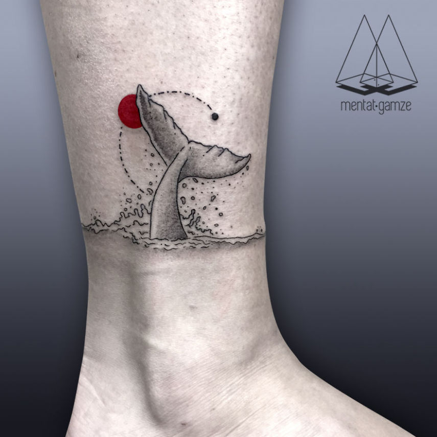 Artista cria tattoos incríveis com marca registrada: o círculo vermelho