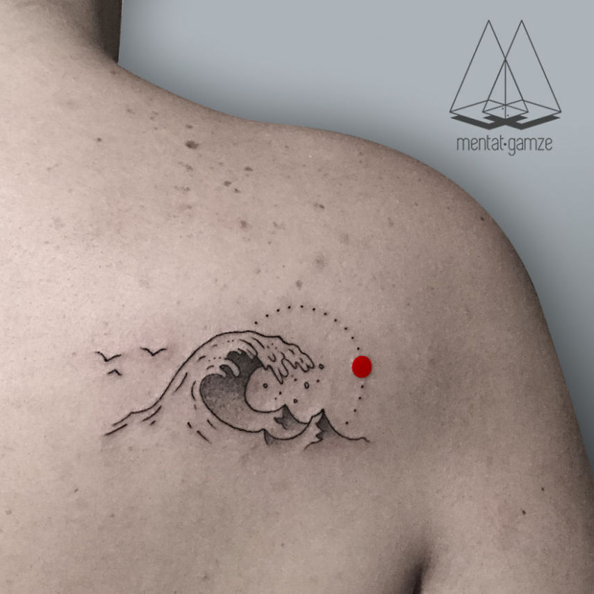 Artista cria tattoos incríveis com marca registrada: o círculo vermelho