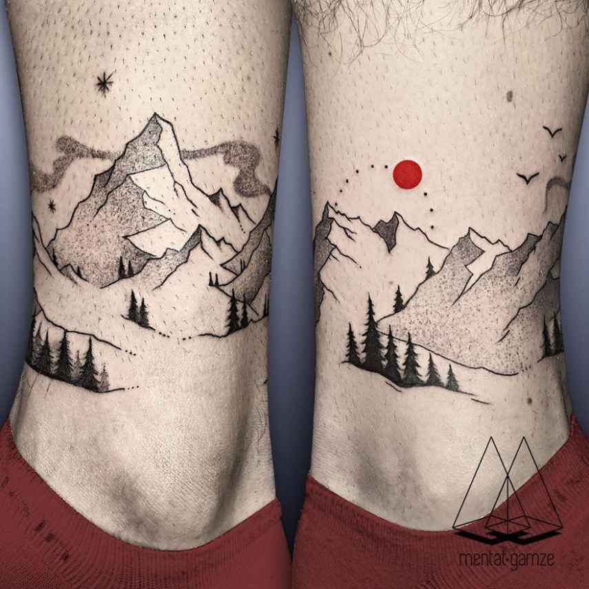 Artista cria tattoos incríveis com marca registrada: o círculo vermelho