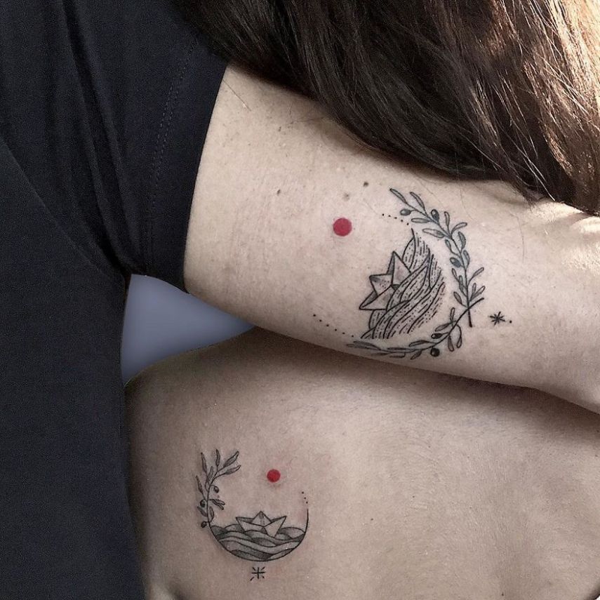 Artista cria tattoos incríveis com marca registrada: o círculo vermelho