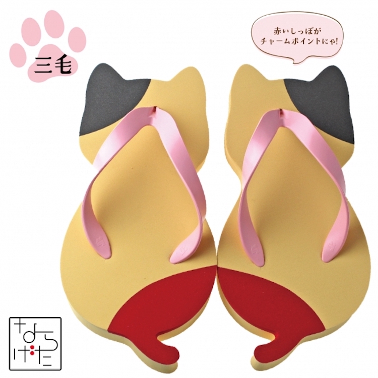 Inspirado na tradição japonesa, chinelo com formato de gato é nova moda