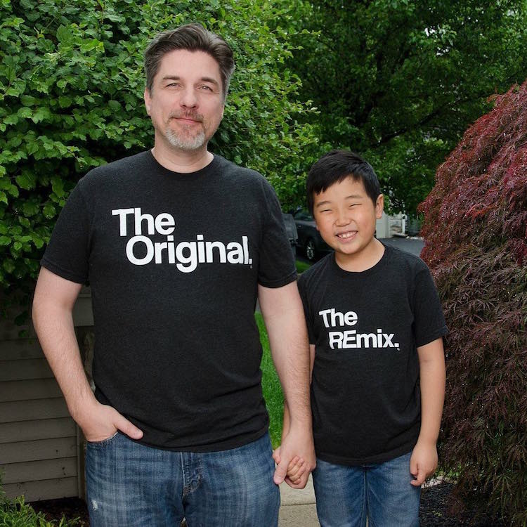 Camisetas para serem usadas em família