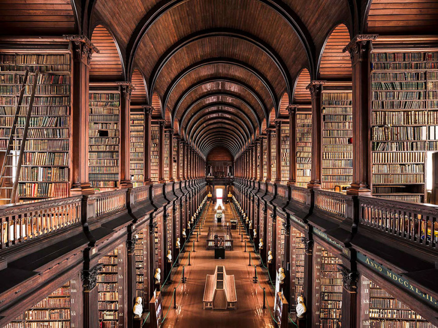 Biblioteca Trinity College, Dublin, Irlanda. Ano: 1732