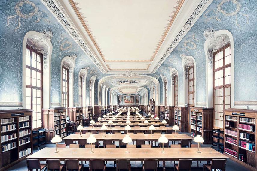 Biblioteca Sorbonne, Salle Jacqueline de Romilly, Paris, França. Ano: 1897