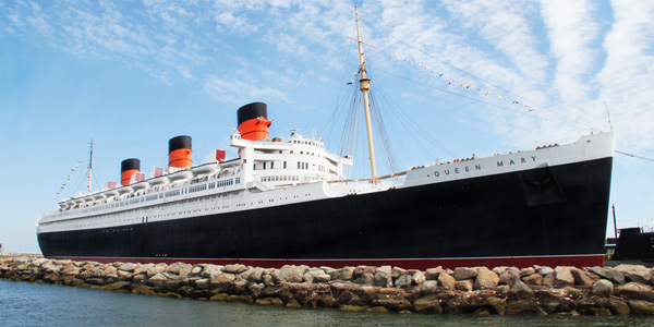 O Queen Mary foi construído dentro de um navio de cruzeiro de luxo da década de 1930.