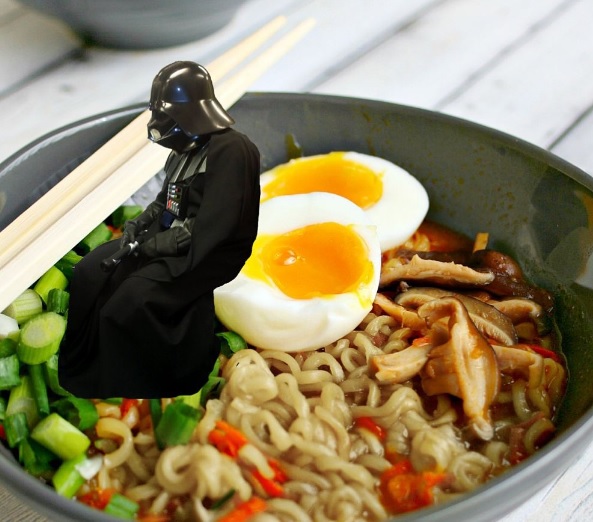 O perfil @celebrities_in_ramen está photoshopando celebridades dentro de bowls de lámen, aquele prato oriental feito com macarrão, caldo quente, legumes e carnes.