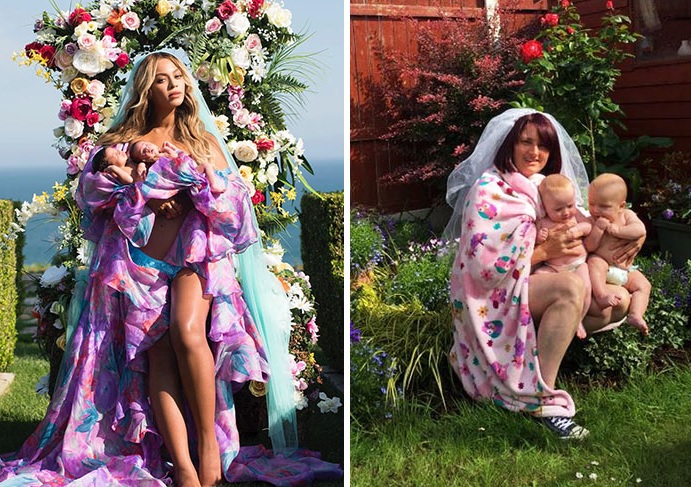  Recentemente, Beyoncé publicou uma foto incrível no Instagram para apresentar os gêmeos ao mundo. Só que na vida real, pais decidiram provar nas redes sociais que a maternidade não é tão glamourosa assim.