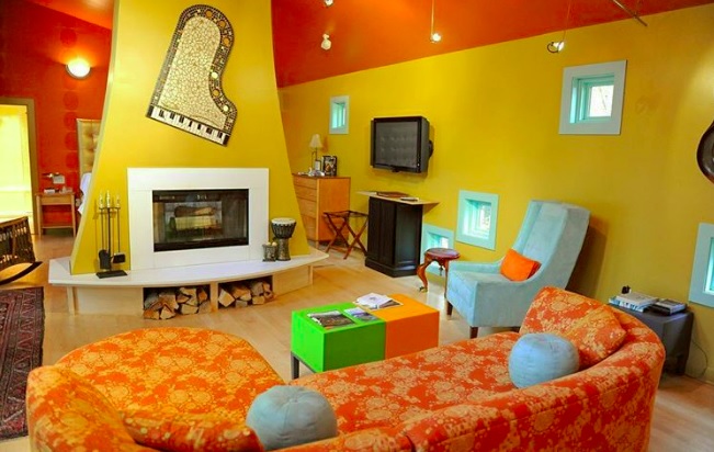 O Winvian possui 18 casas exclusivas com decorações temáticas diferentes. A suíte da foto tem estilo 