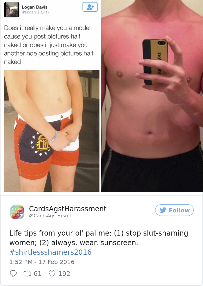 Eles não gostam de fotos de mulheres ~sensuais~, mas não perdem a oportunidade de tirar selfies quase pelados