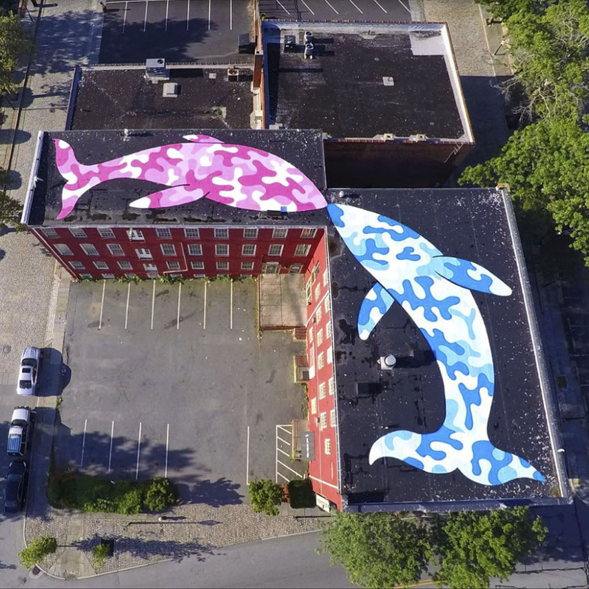  artista norte-americano Tom Bob tem deixado as ruas de Nova York muito mais coloridas e divertidas 