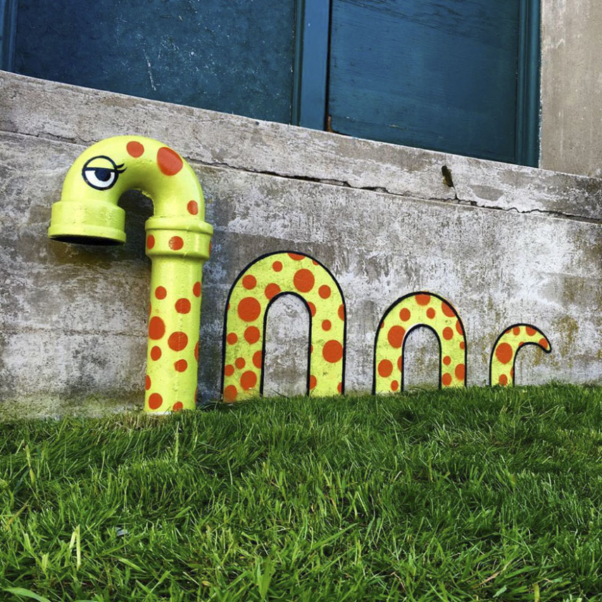  artista norte-americano Tom Bob tem deixado as ruas de Nova York muito mais coloridas e divertidas 