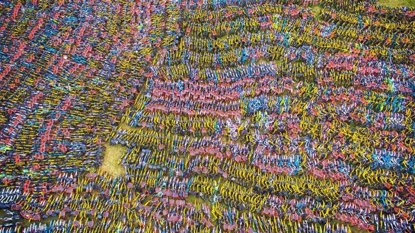 Em Hangzhou, mais de 23 mil bicicletas foram abandonadas pelos moradores da cidade