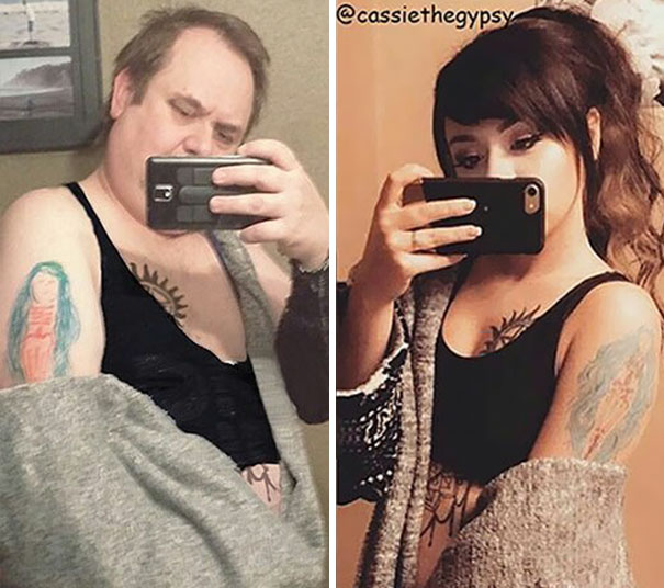 E não é que o cara conquistou mais seguidores do que a autora das selfies? Hilário!