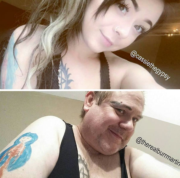 E não é que o cara conquistou mais seguidores do que a autora das selfies? Hilário!
