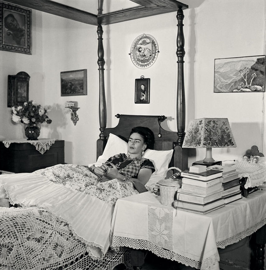 Fotos raras de Frida Kahlo durante últimos anos de sua vida