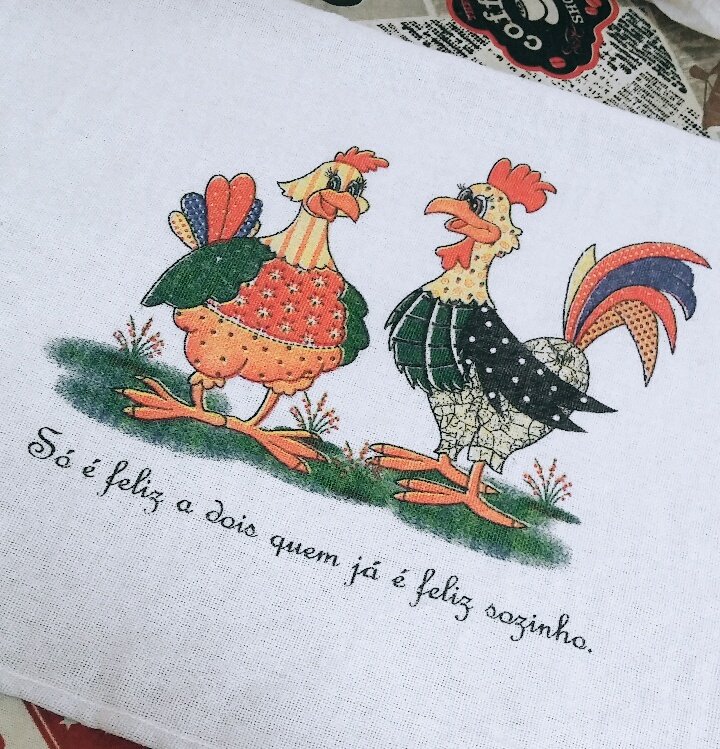 Siga os conselhos do pano de prato.
