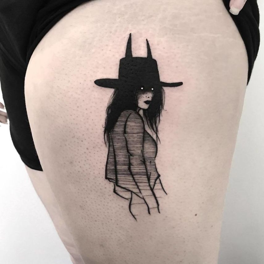 SEWP é um artista de Toronto, no Canadá, que cria tatuagens incríveis. Seus desenhos mais famosos são de mulheres sem rosto, com um quê de erotismo e um tanto assustadoras