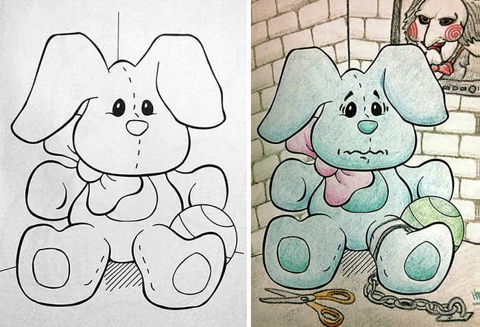 O que acontece quando adultos decidem colorir livros destinados para os pequenos? O resultado não poderia ser mais criativo e engraçado