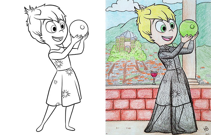 O que acontece quando adultos decidem colorir livros destinados para os pequenos? O resultado não poderia ser mais criativo e engraçado