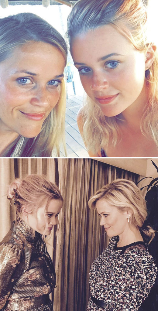 A atriz Reese Witherspoon, 41 anos, e sua filha Ava Phillippe, de 17