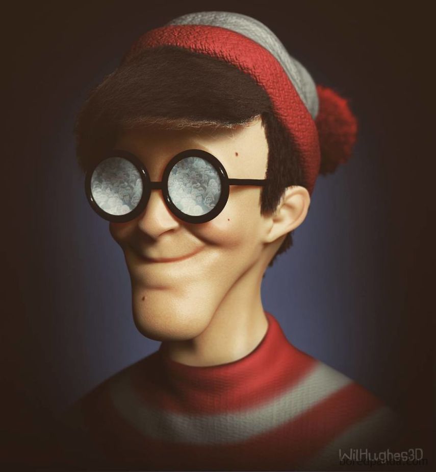 Obras do artista digital Wil Hughes