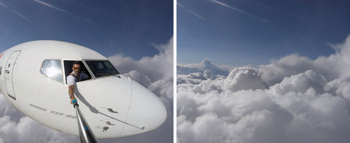 As fotos do piloto brasileiro Daniel Centeno causaram polêmica por parecerem perigosas. Porém, ela são montagens! O próprio pilo confirmou isso nas legendas das fotos