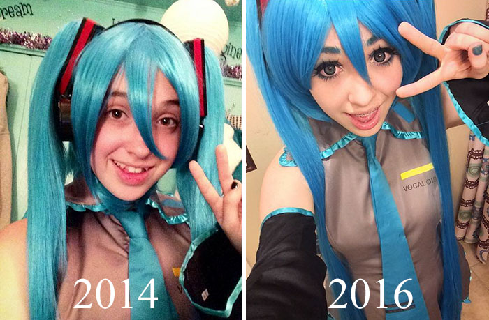 Cosplayers mostram evolução em antes e depois