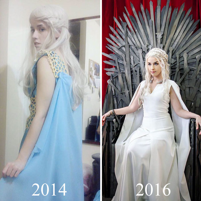 Cosplayers mostram evolução em antes e depois