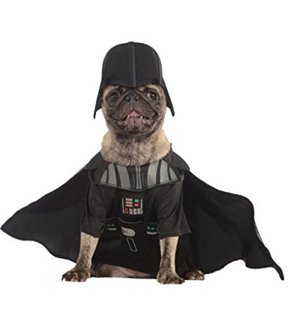 As fantasias dos personagens da saga 'Star Wars' para pets estão à venda no Amazon por cerca de US$ 20 dólares cada uma.