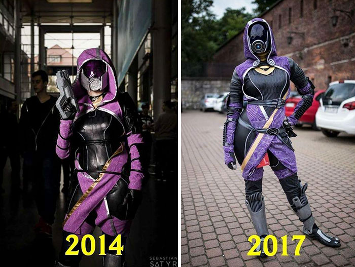 Cosplayers mostram evolução em antes e depois