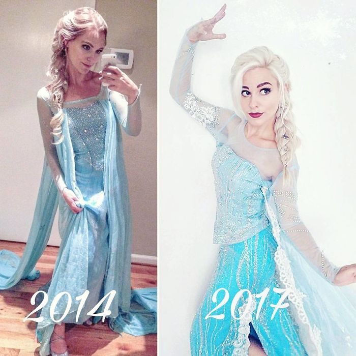 Cosplayers mostram evolução em antes e depois