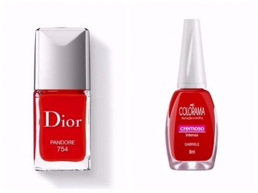 Pandore, da Dior: R$ 119/ Gabriele, da Colorama: R$ 3,40