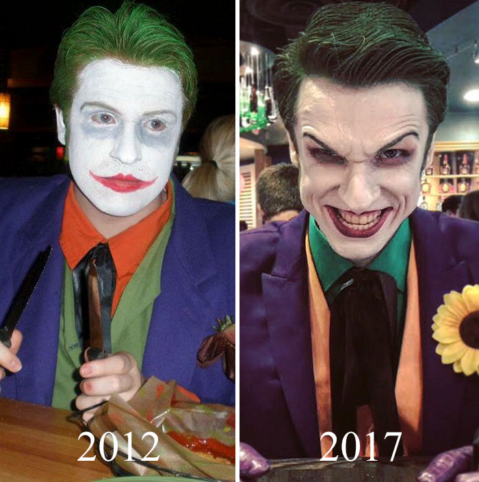 Cosplayers mostram evolução em antes e depois