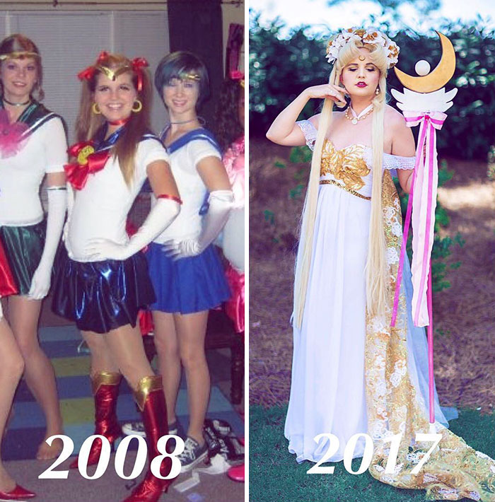 Cosplayers mostram evolução em antes e depois