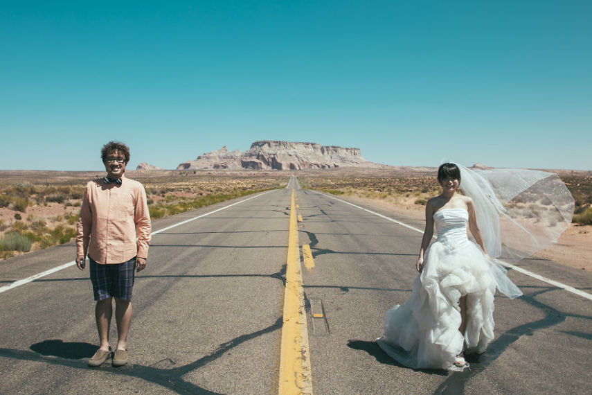 Khaichuin Sim e sua mulher Zhu decidiram se casar há três anos. Porém, antes de subirem ao altar, eles decidiram que gostariam de viajar o mundo e fazer o ensaio pré-casamento