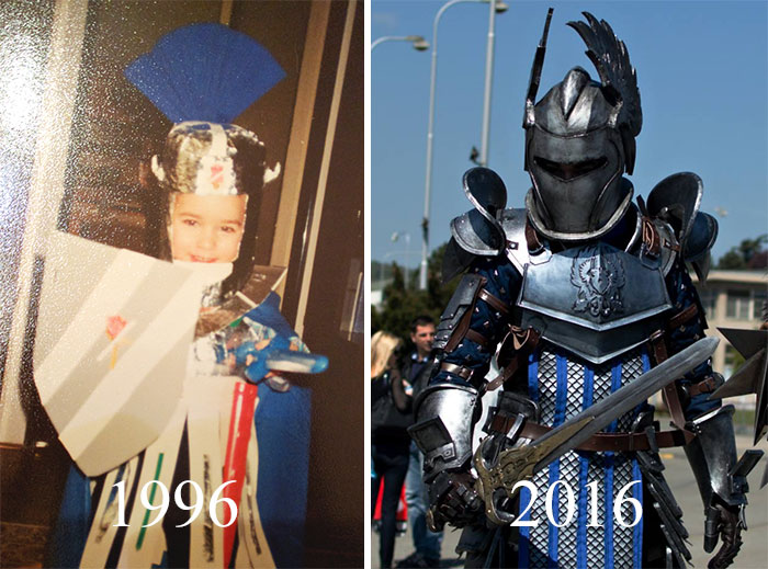 Cosplayers mostram evolução em antes e depois