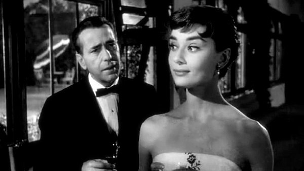 Audrey Hepbrun e Humphrey Bogart em 'Sabrina'
