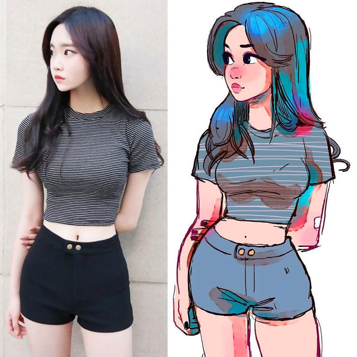 O ilustrador conhecido como Toonimated (@toonimated_draws) tem feito um baita sucesso no Instagram por transformar pessoas em desenhos, mais precisamente em personagens de mangá.