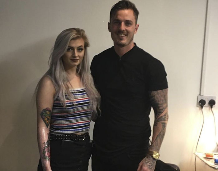 Aoife Lovett, 19 anos, e Ryan Kelly